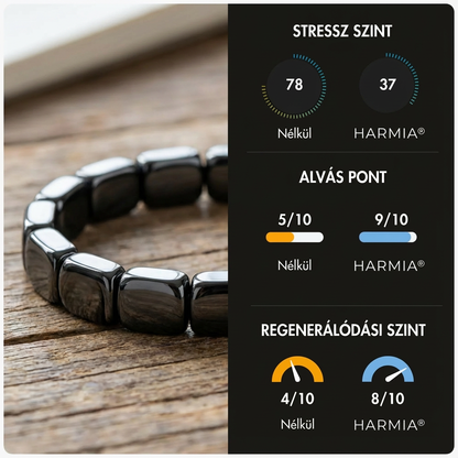 HARMIA® – Mágneses Hematit Karkötő